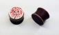 Preview: Baum Knopf Plugs 14mm Paar 1,4cm Tunnels Plug tree