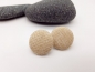 Preview: Stoff Ohrstecker Struktur beige